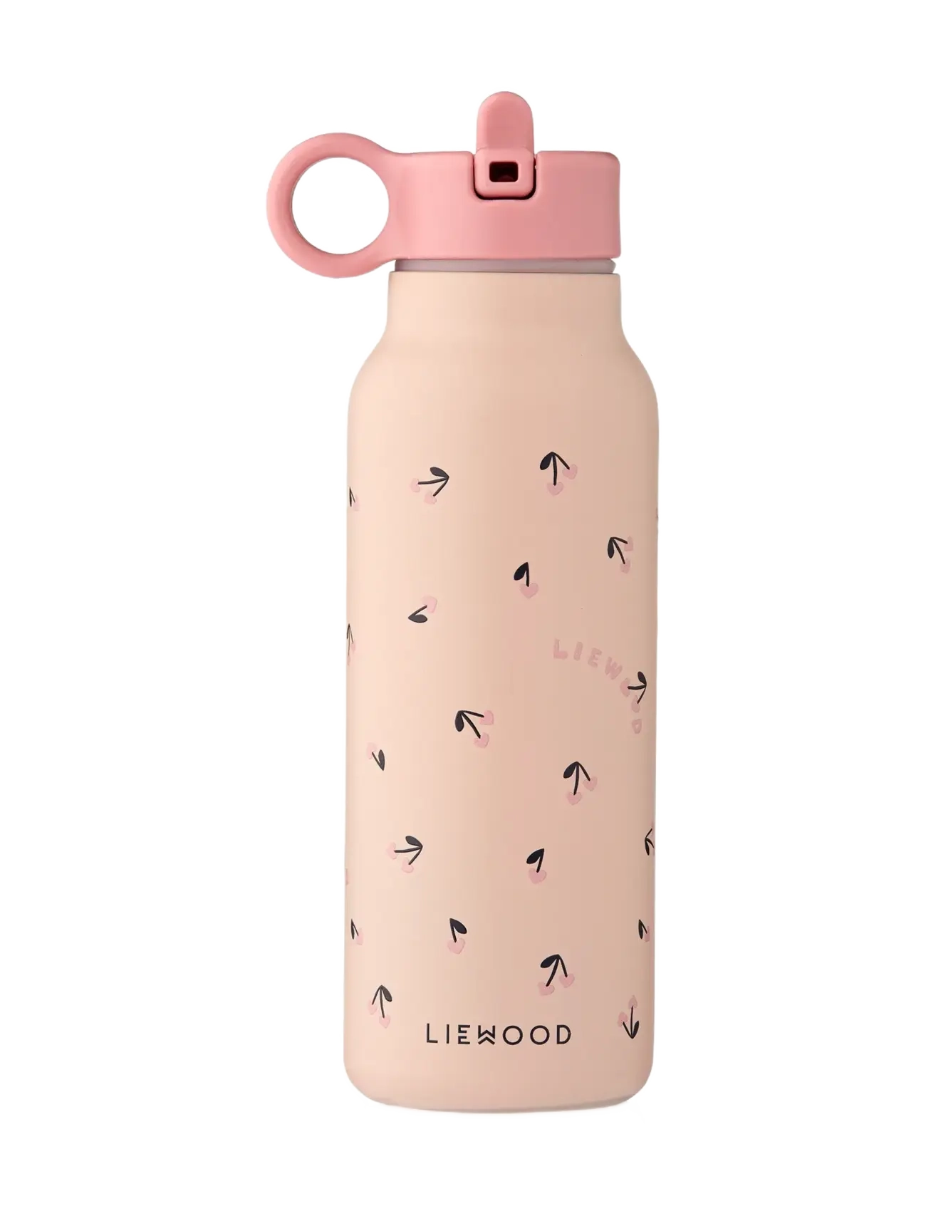 Liewood Falk Water Bottle 350 Ml, Meal Time, Pink, Str: 350 ML