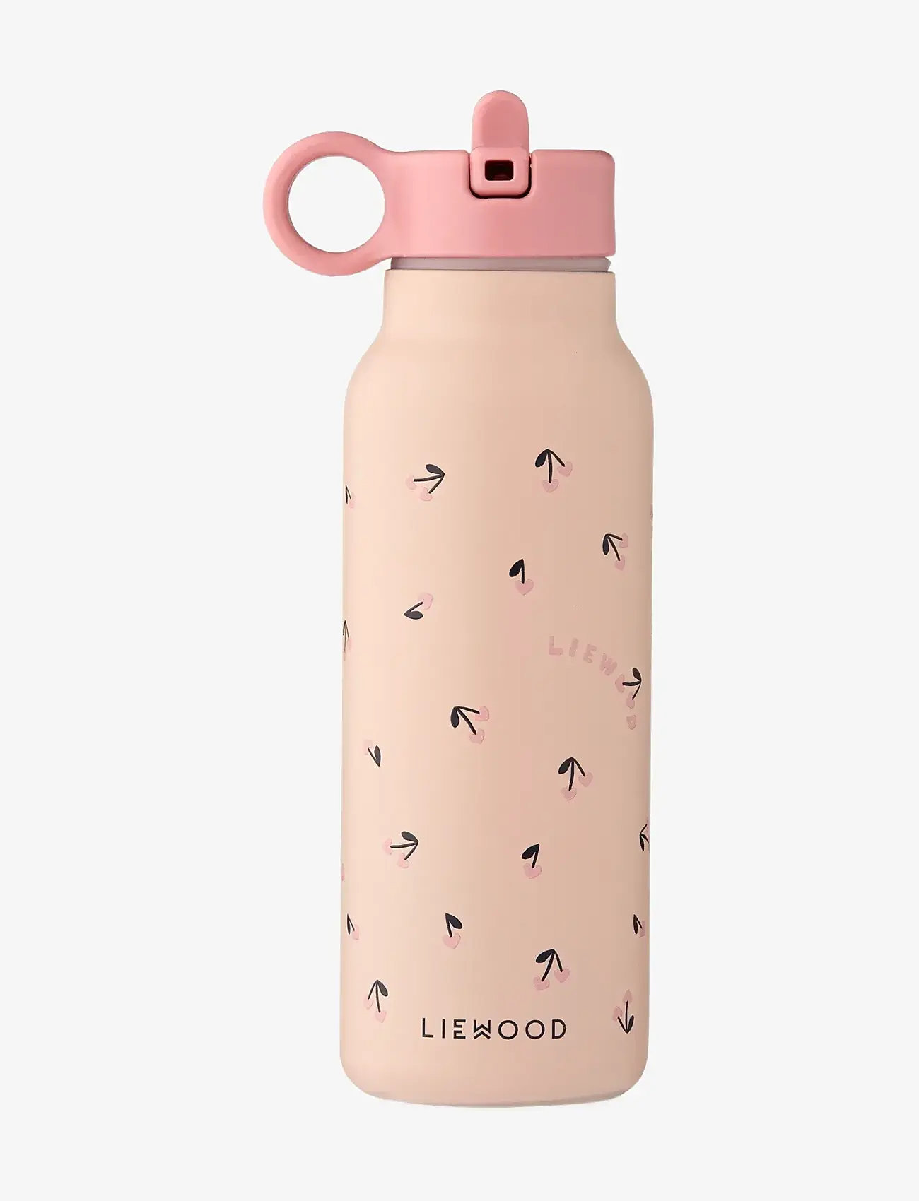 Liewood - Falk Water Bottle 350 ml - vandflasker - mini cherry heart / rosey - 1