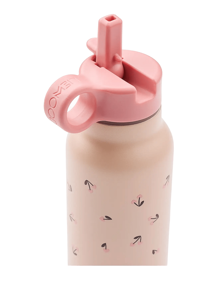 Liewood - Falk Water Bottle 350 ml - wasserflaschen - mini cherry heart / rosey - 2