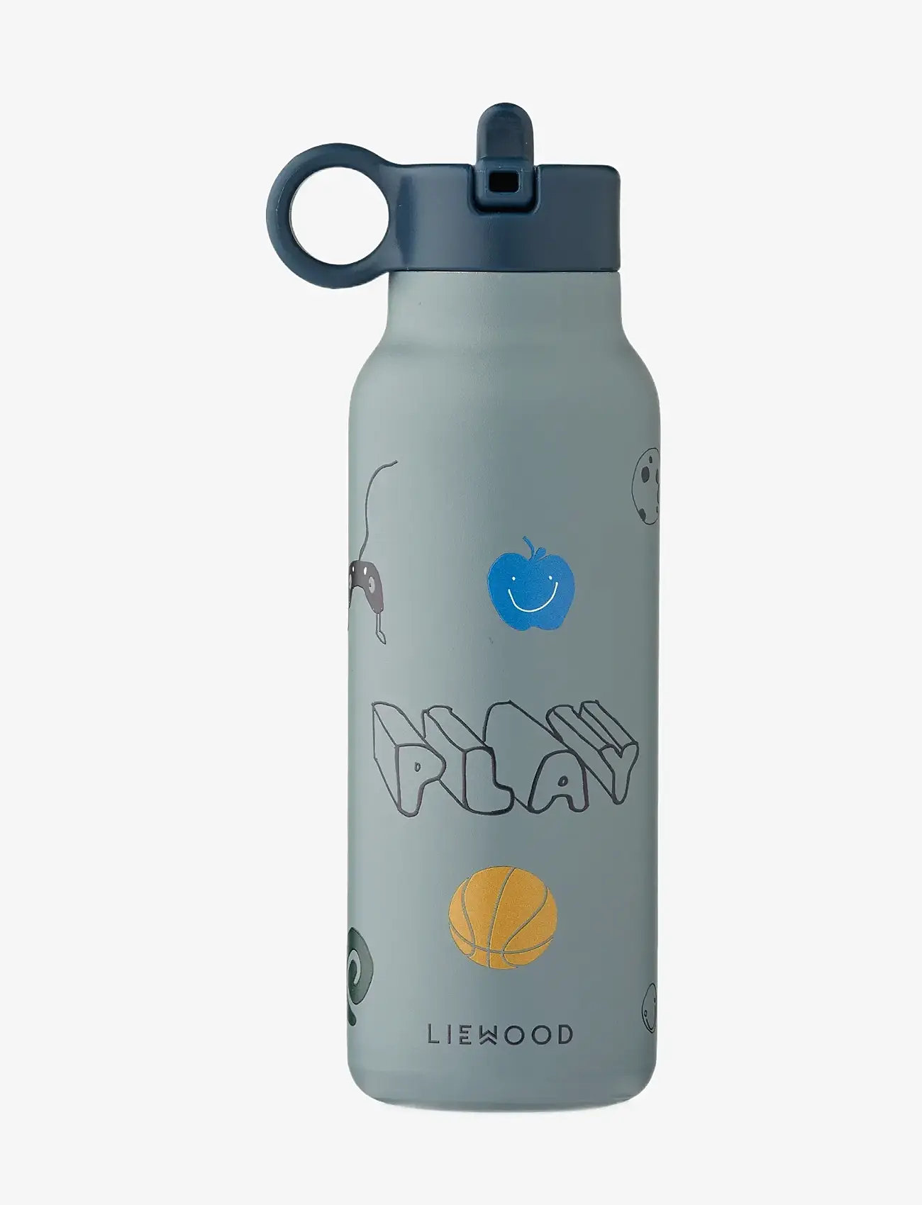 Liewood - Falk Water Bottle 350 ml - wasserflaschen - play / dusty peppermint - 0