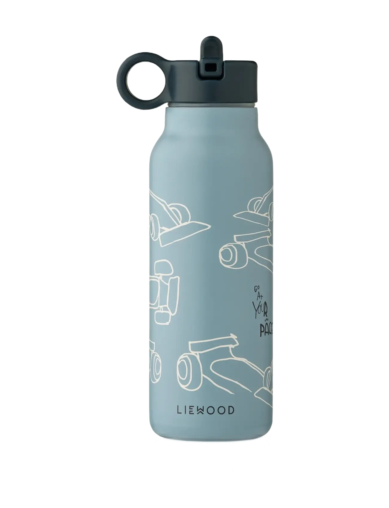 Liewood Falk Water Bottle 350 Ml, Meal Time, Blå, Str: 350 ML