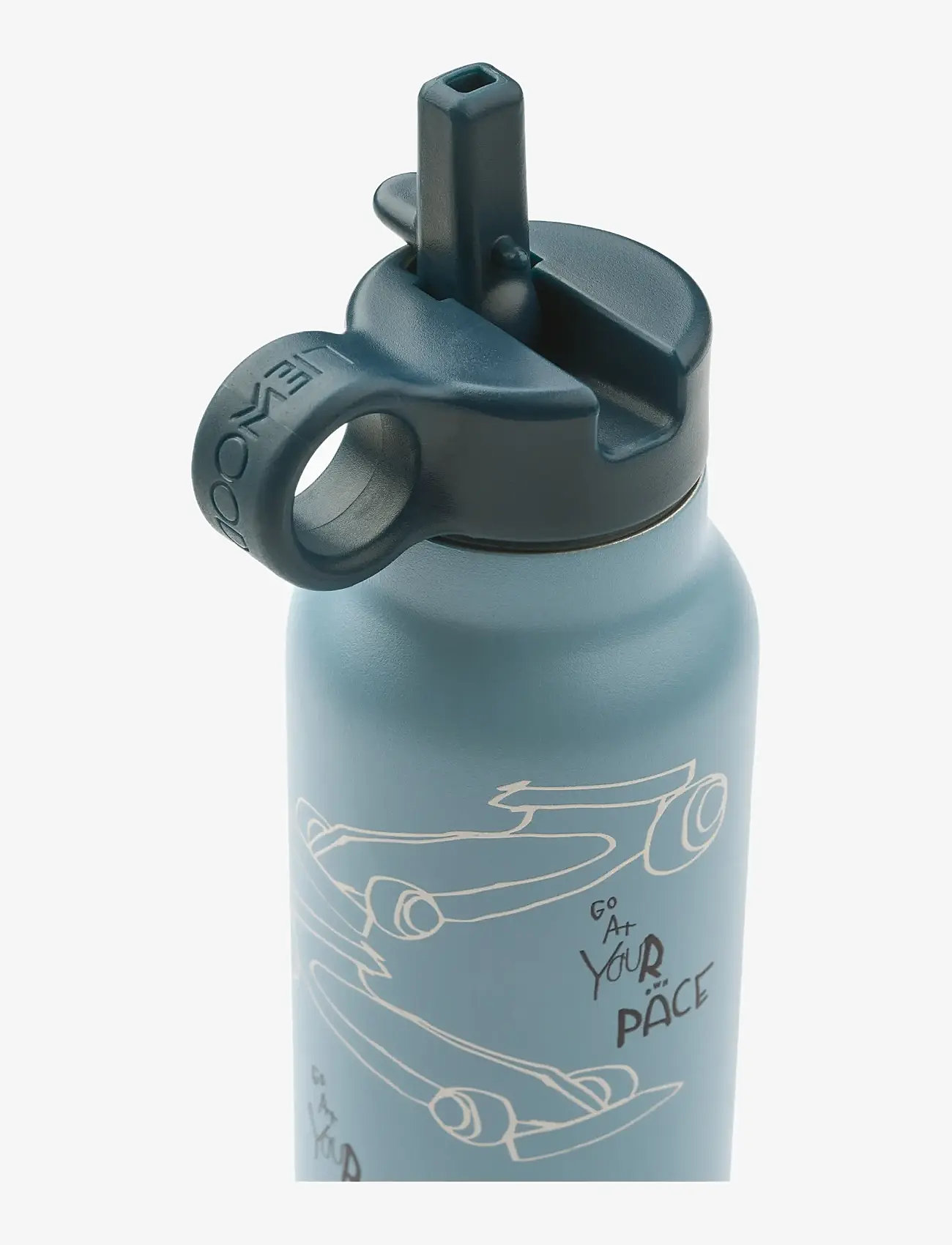 Liewood - Falk Water Bottle 350 ml - wasserflaschen - race cars / beach blue - 2