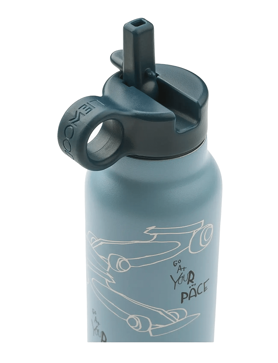 Liewood - Falk Water Bottle 350 ml - wasserflaschen - race cars / beach blue - 2