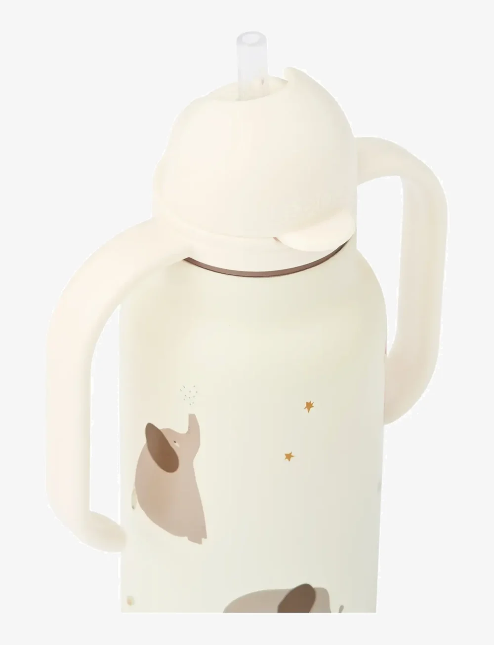 Liewood - Kimmie Water Bottle 250 ml - wasserflaschen - elephant / creme de la creme - 1