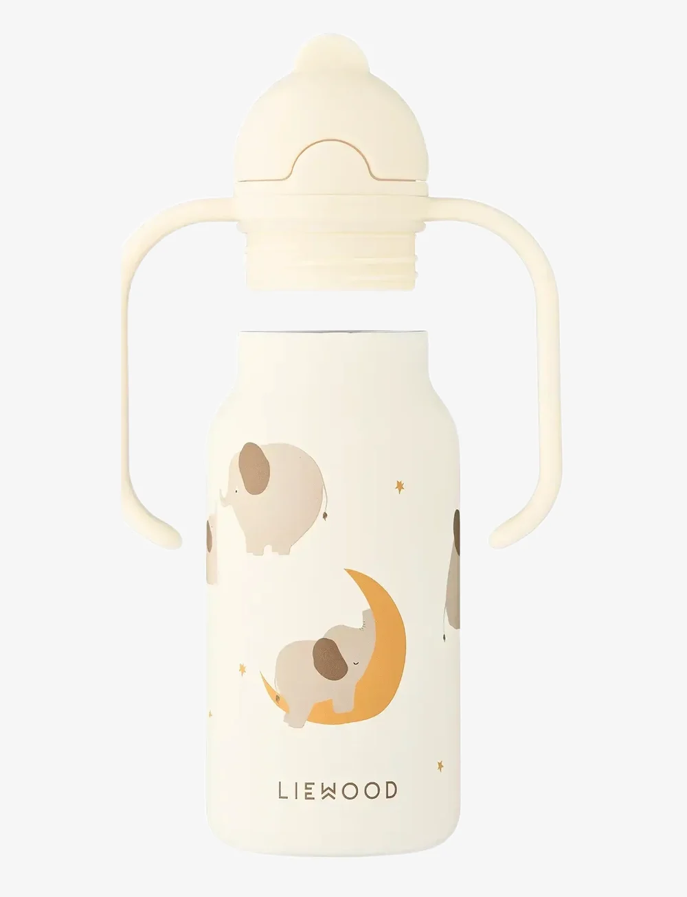 Liewood - Kimmie Water Bottle 250 ml - wasserflaschen - elephant / creme de la creme - 3