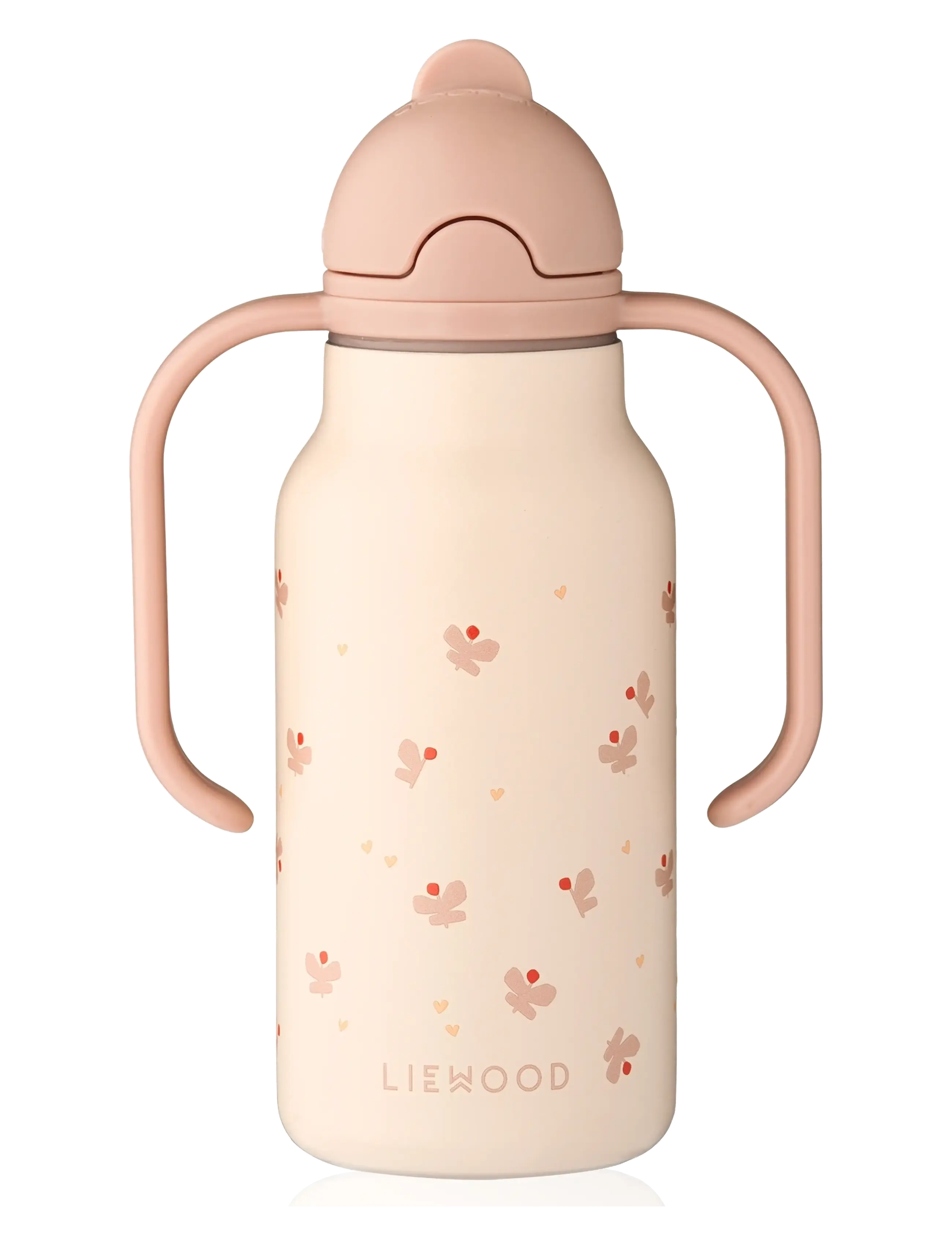 Liewood Kimmie Water Bottle 250 ml - Wasserflaschen - MINI BUTTERFLY / APPLE BLOSSOM / pink/rose