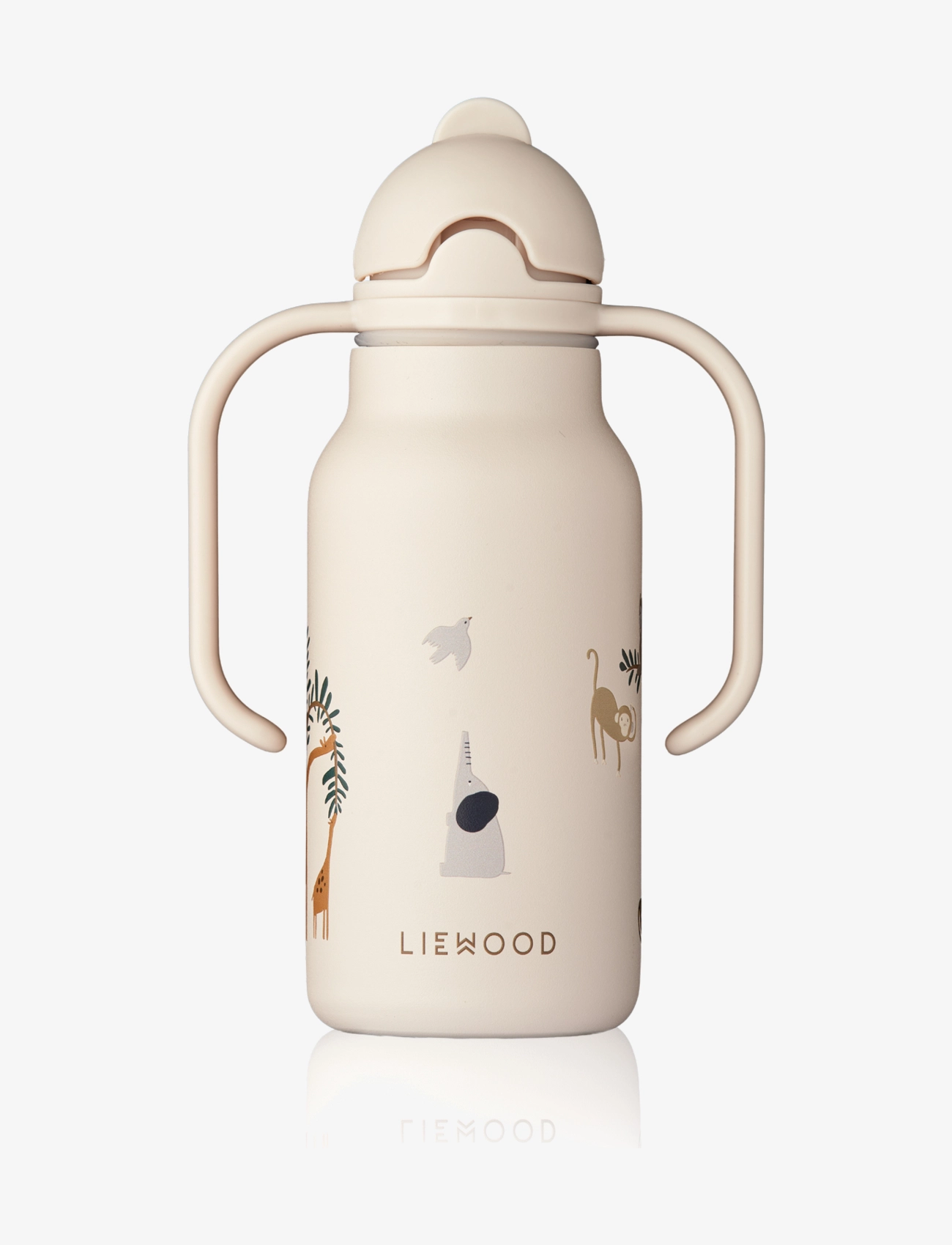 Liewood Kimmie Water Bottle 250 Ml, Meal Time, Creme, Str: 250 ML