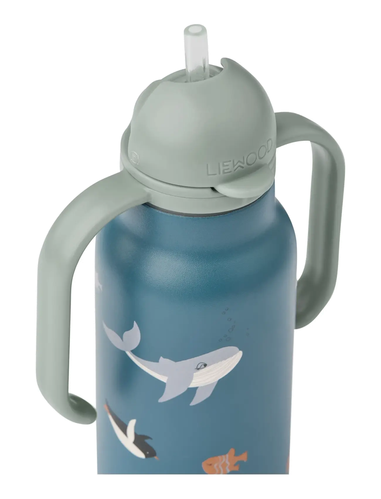 Liewood - Kimmie Water Bottle 250 ml - gertuvės - arctic sea /  ocean view - 1
