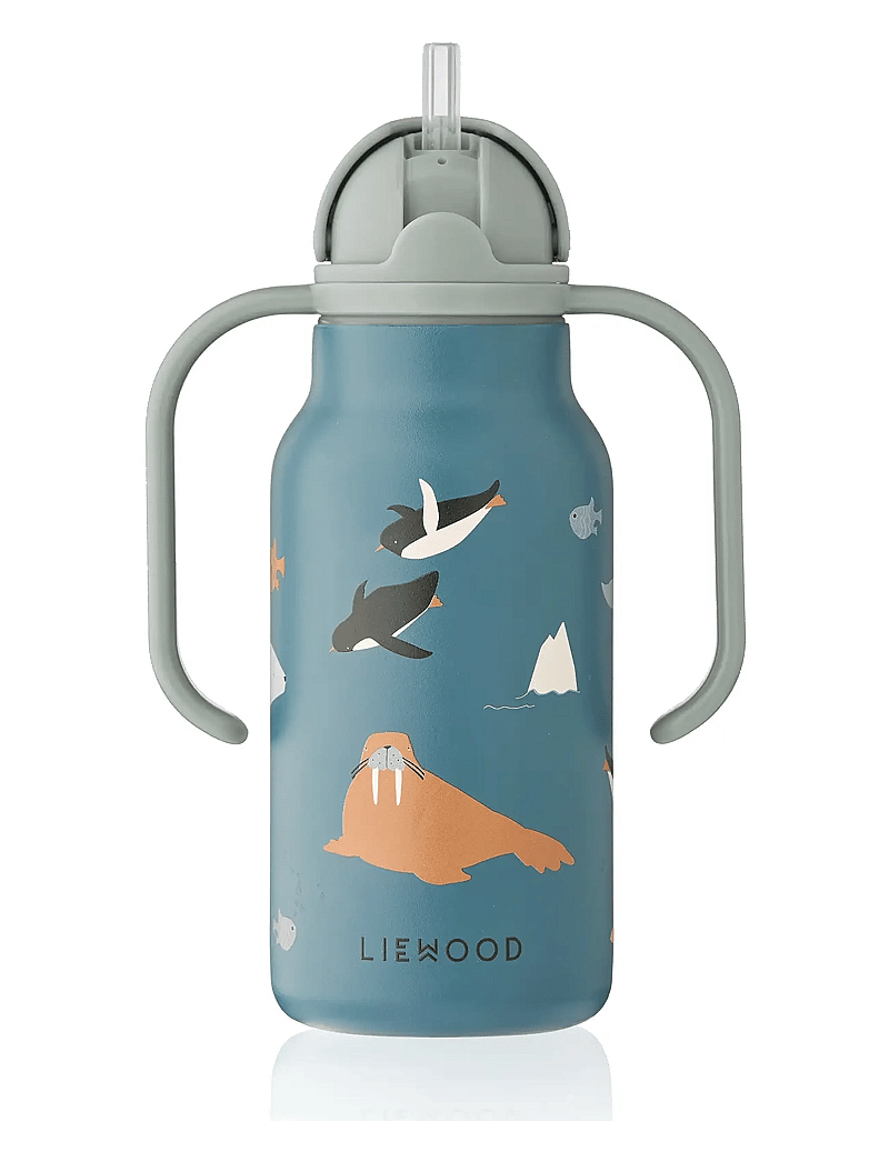 Liewood - Kimmie Water Bottle 250 ml - juomapullot - arctic sea / ocean view - 2