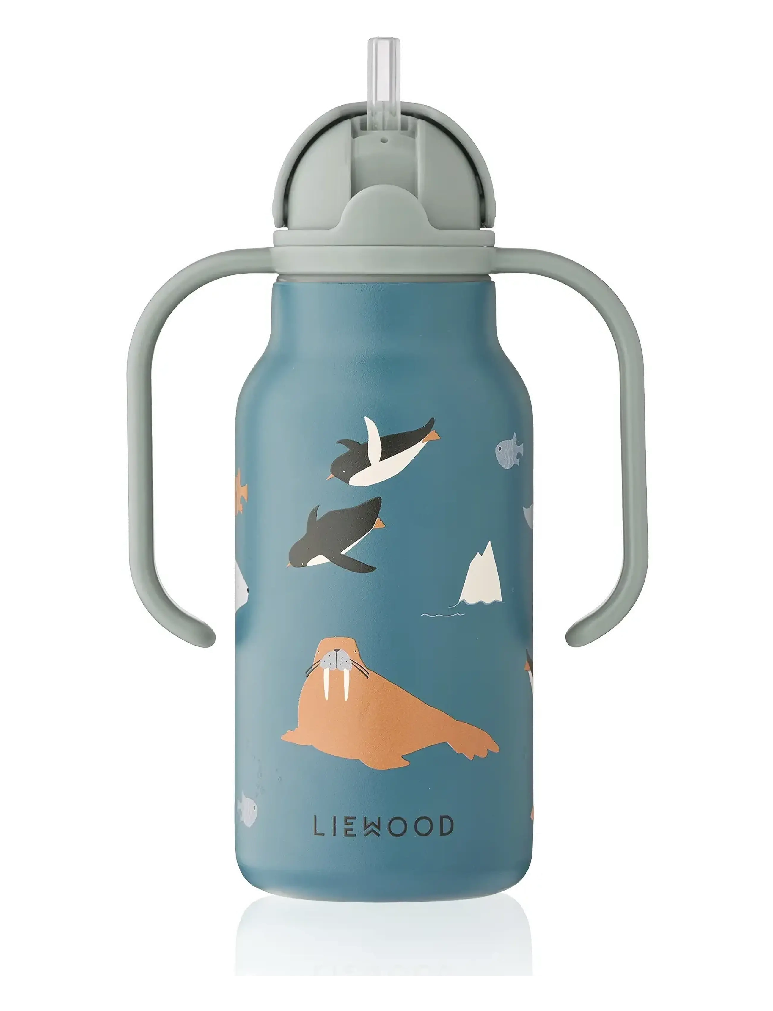 Liewood - Kimmie Water Bottle 250 ml - gertuvės - arctic sea /  ocean view - 2