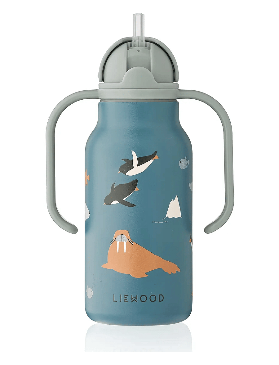 Liewood - Kimmie Water Bottle 250 ml - gertuvės - arctic sea / ocean view - 2