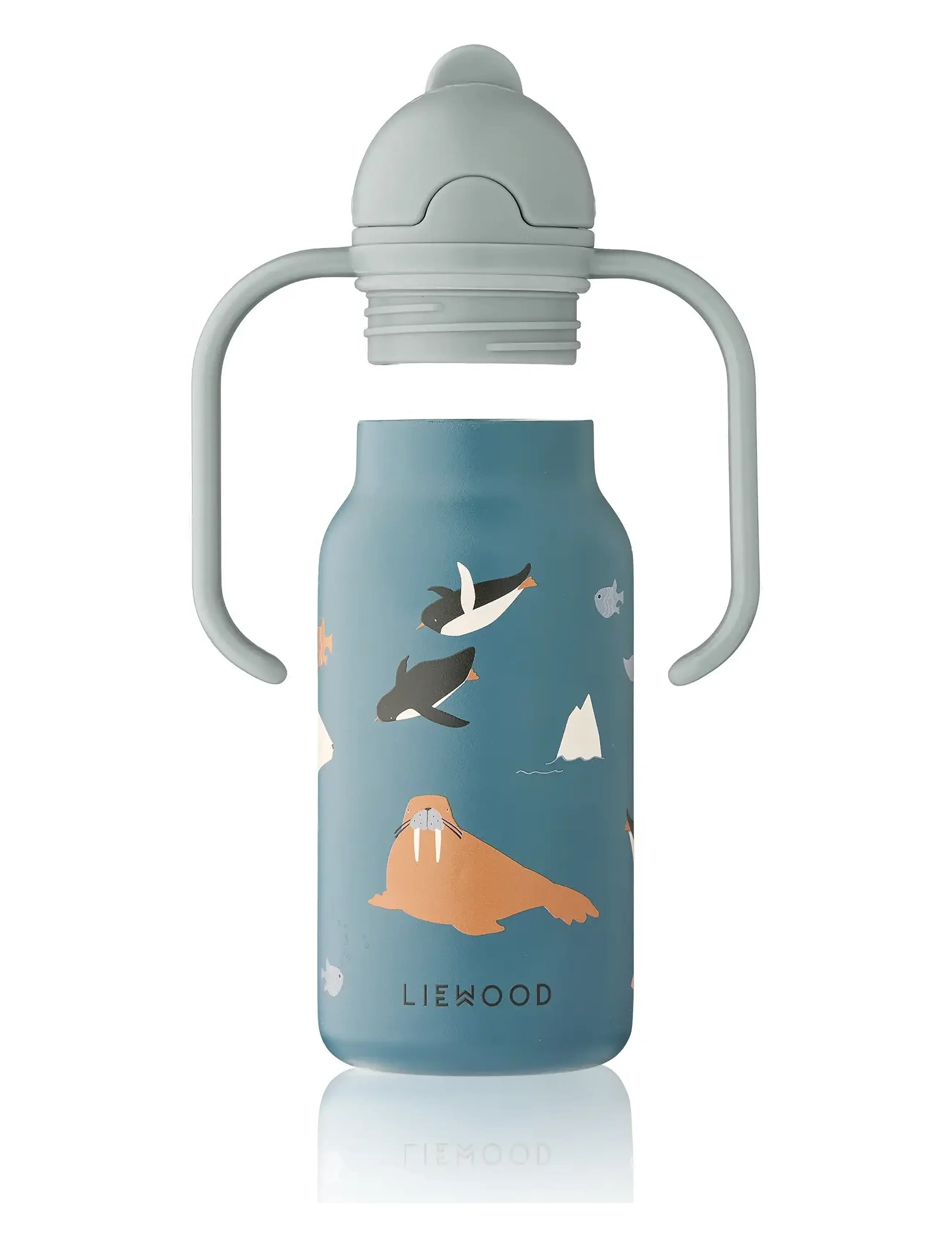 Liewood - Kimmie Water Bottle 250 ml - gertuvės - arctic sea /  ocean view - 3