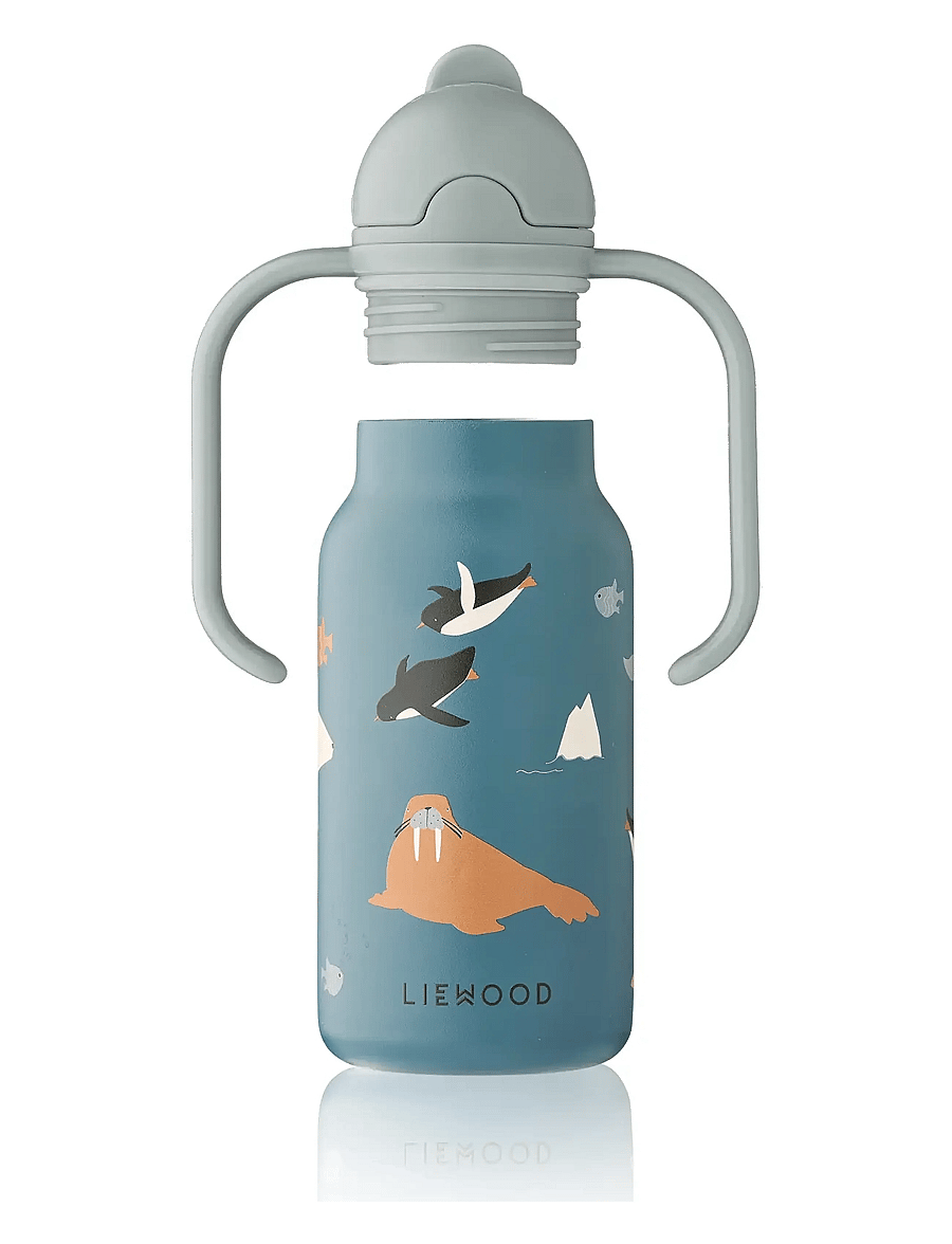 Liewood - Kimmie Water Bottle 250 ml - gertuvės - arctic sea / ocean view - 3