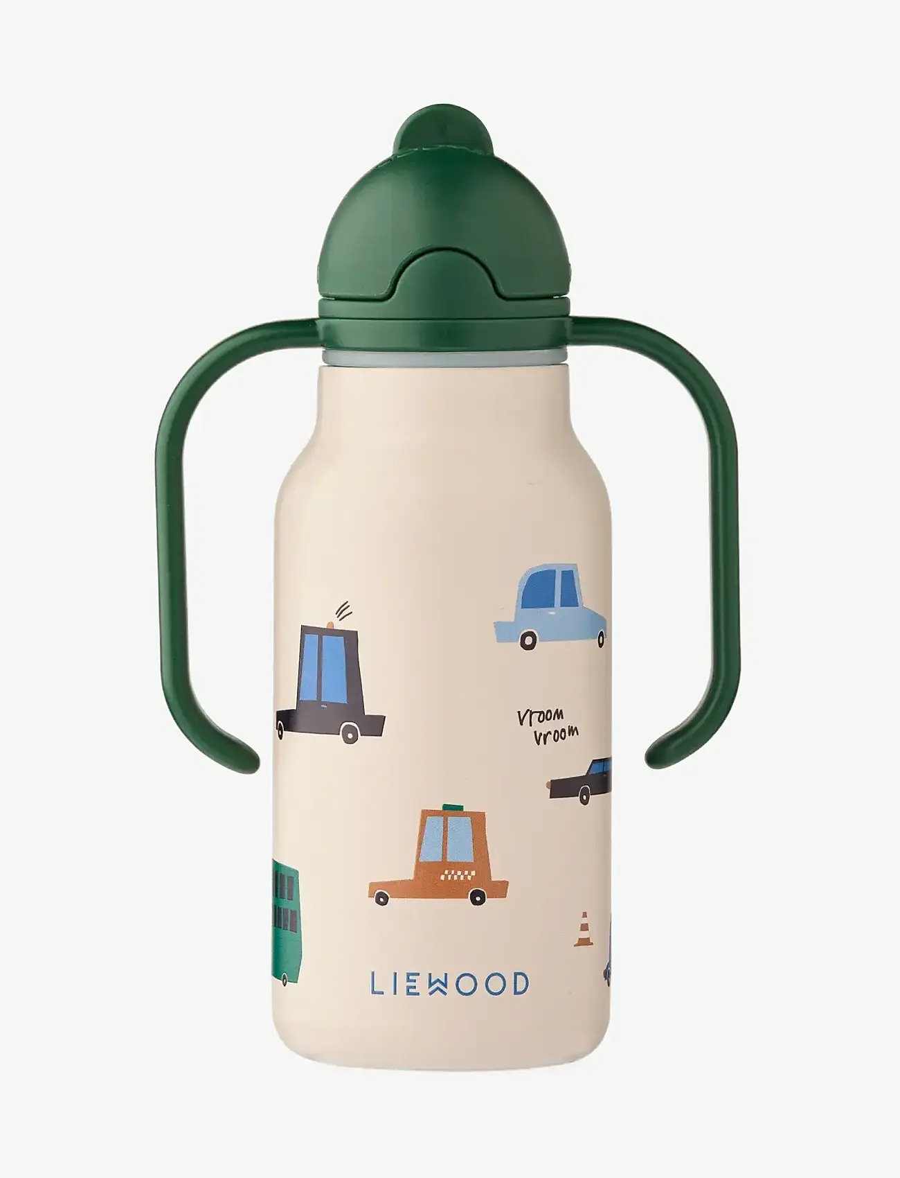 Liewood - Kimmie Water Bottle 250 ml - vandflasker - cars / sandy - 1