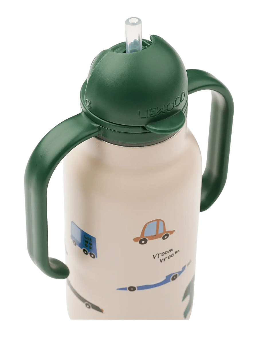 Liewood - Kimmie Water Bottle 250 ml - water bottles - cars / sandy - 2