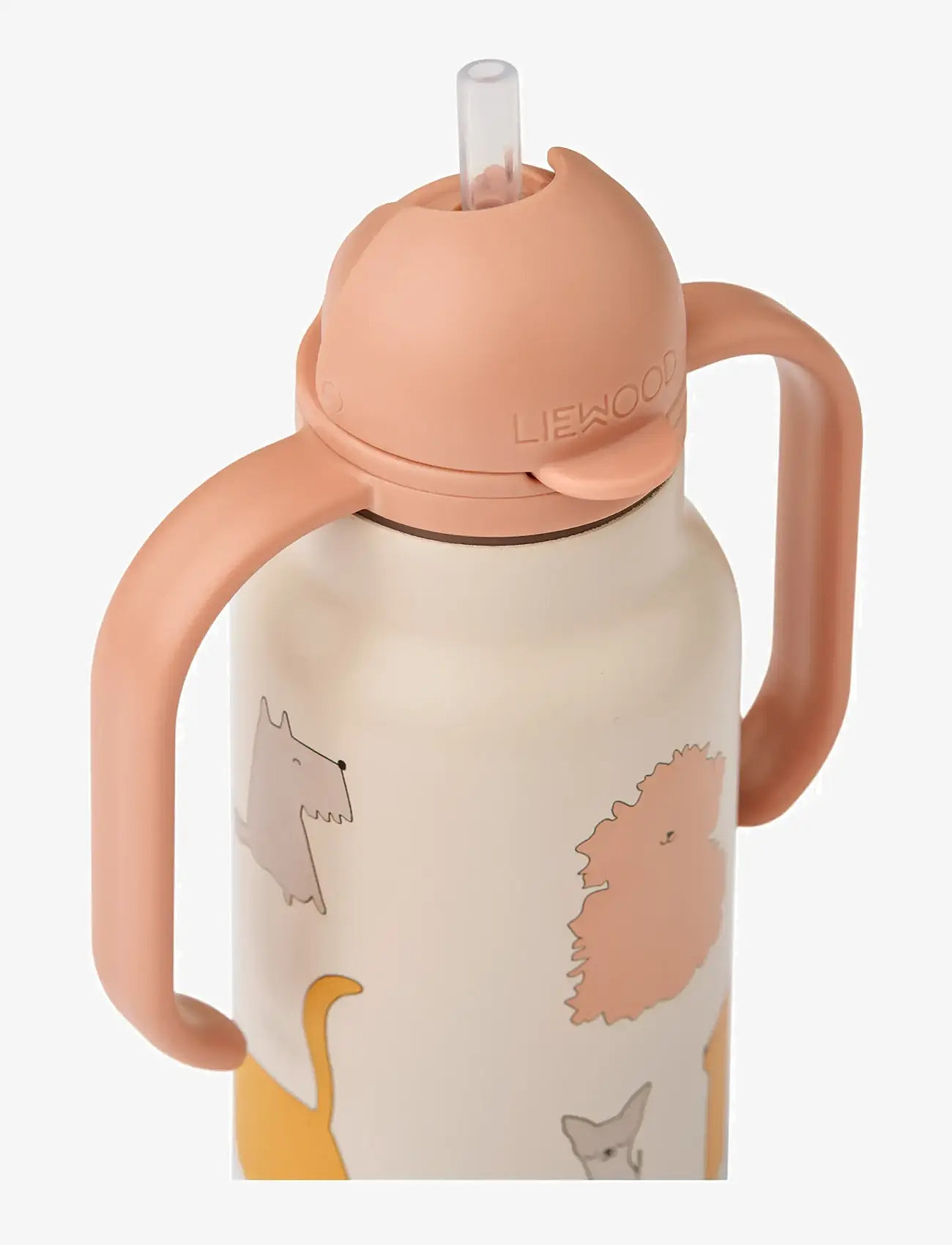 Liewood - Kimmie Water Bottle 250 ml - veepudelid - cats and dogs / sandy - 1