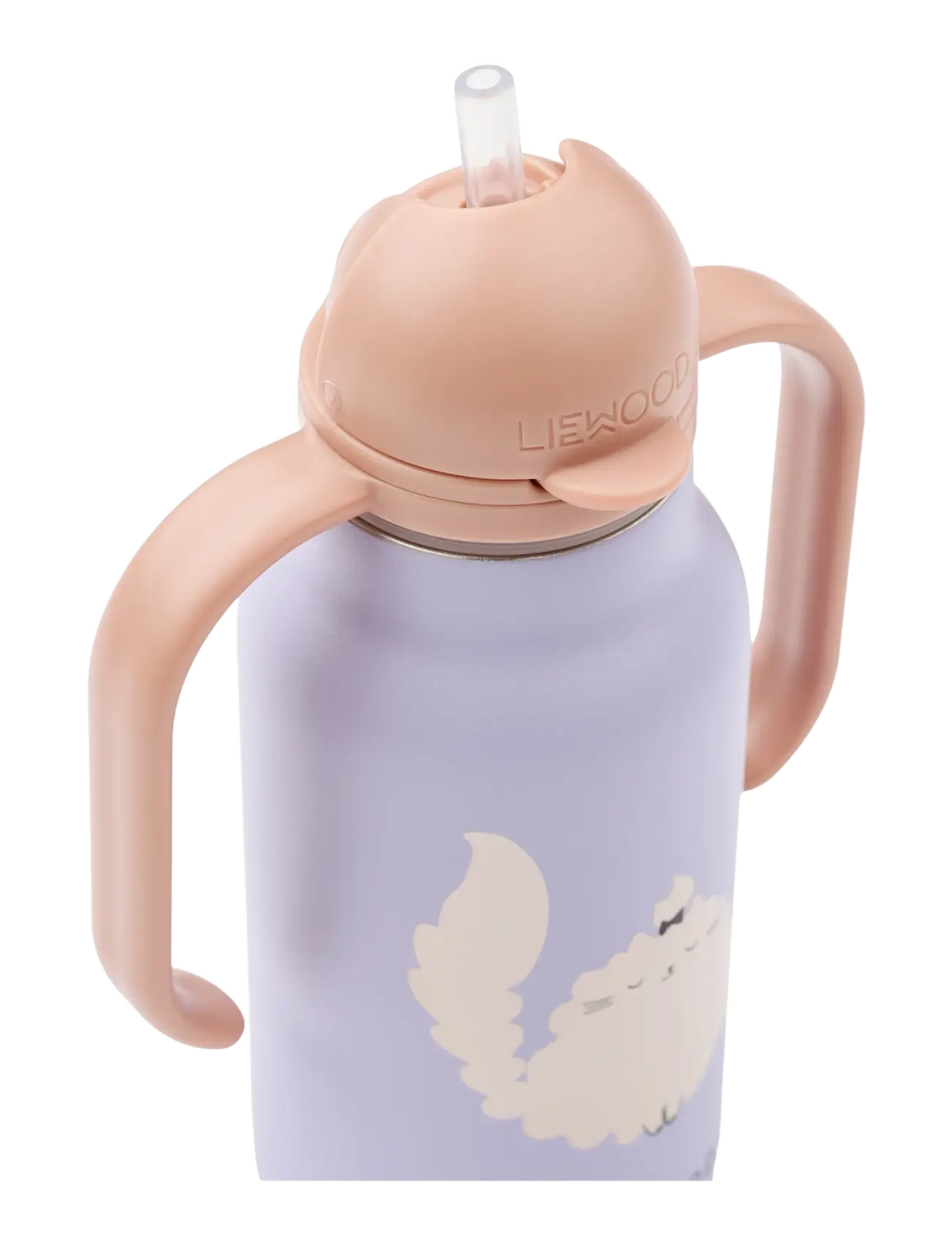 Liewood - Kimmie Water Bottle 250 ml - water bottles - cat / warm lilac - 1