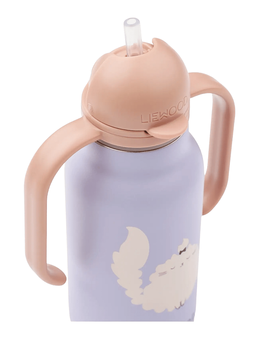 Liewood - Kimmie Water Bottle 250 ml - water bottles - cat / warm lilac - 1