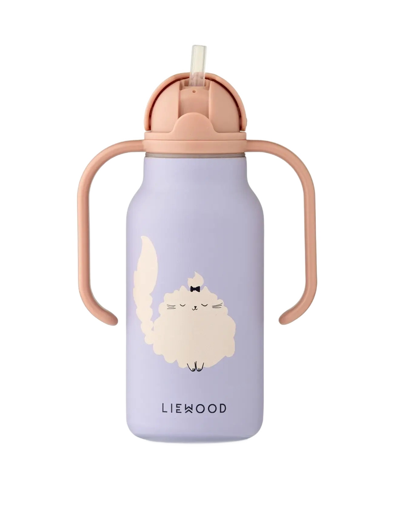 Liewood - Kimmie Water Bottle 250 ml - water bottles - cat / warm lilac - 2