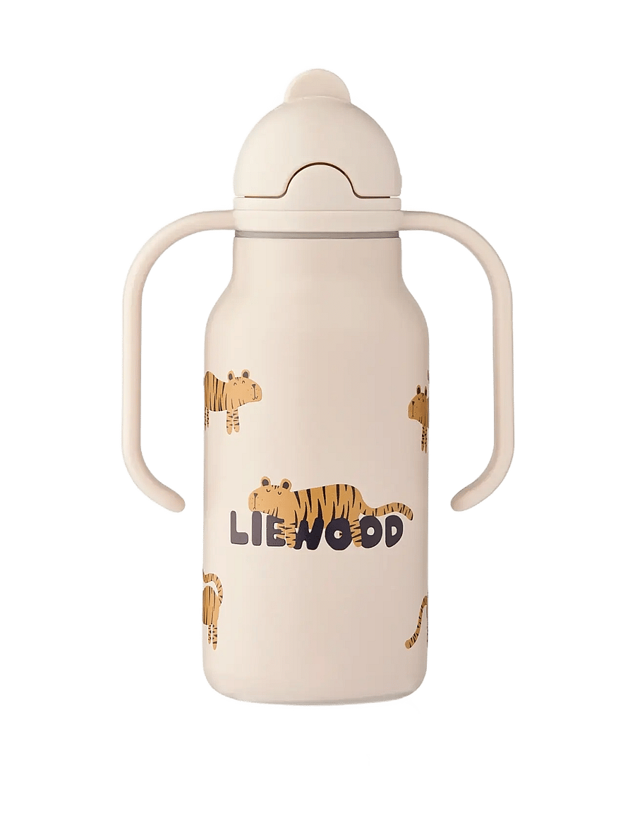 Liewood - Kimmie Water Bottle 250 ml - water bottles - tiger / sandy - 0