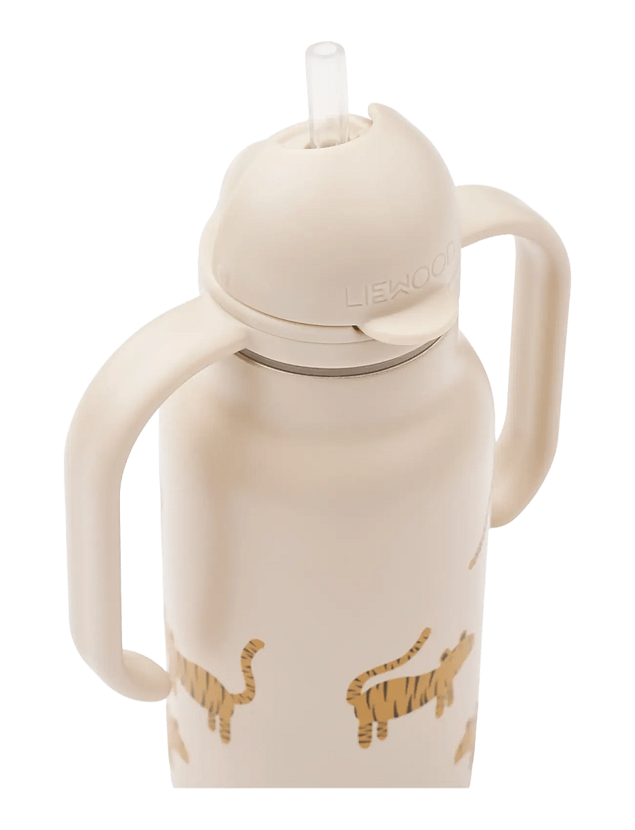 Liewood - Kimmie Water Bottle 250 ml - water bottles - tiger / sandy - 1