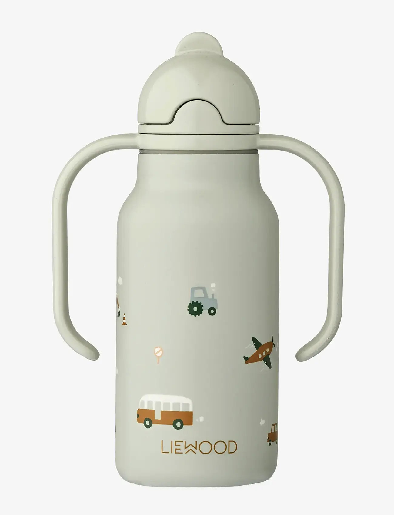 Liewood - Kimmie Water Bottle 250 ml - juomapullot - vehicles / dove blue - 1