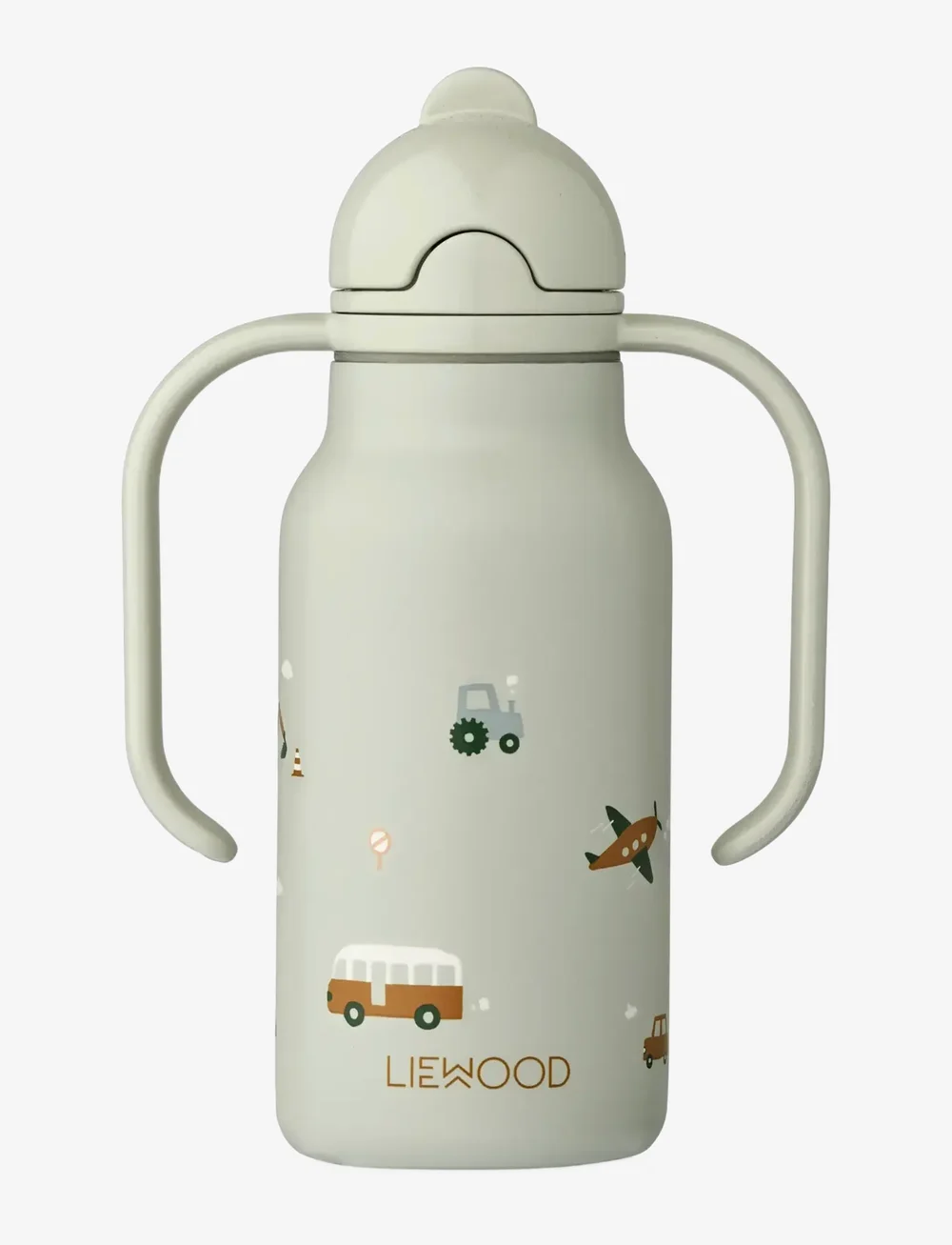 Liewood - Kimmie Water Bottle 250 ml - wasserflaschen - vehicles / dove blue - 1