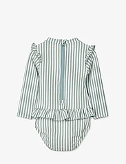 Liewood - Sille Baby Seersucker Swimsuit - maillots 1 pièce - y/d stripe: sea blue/white - 1
