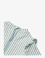 Liewood - Sille Baby Seersucker Swimsuit - maillots 1 pièce - y/d stripe: sea blue/white - 2