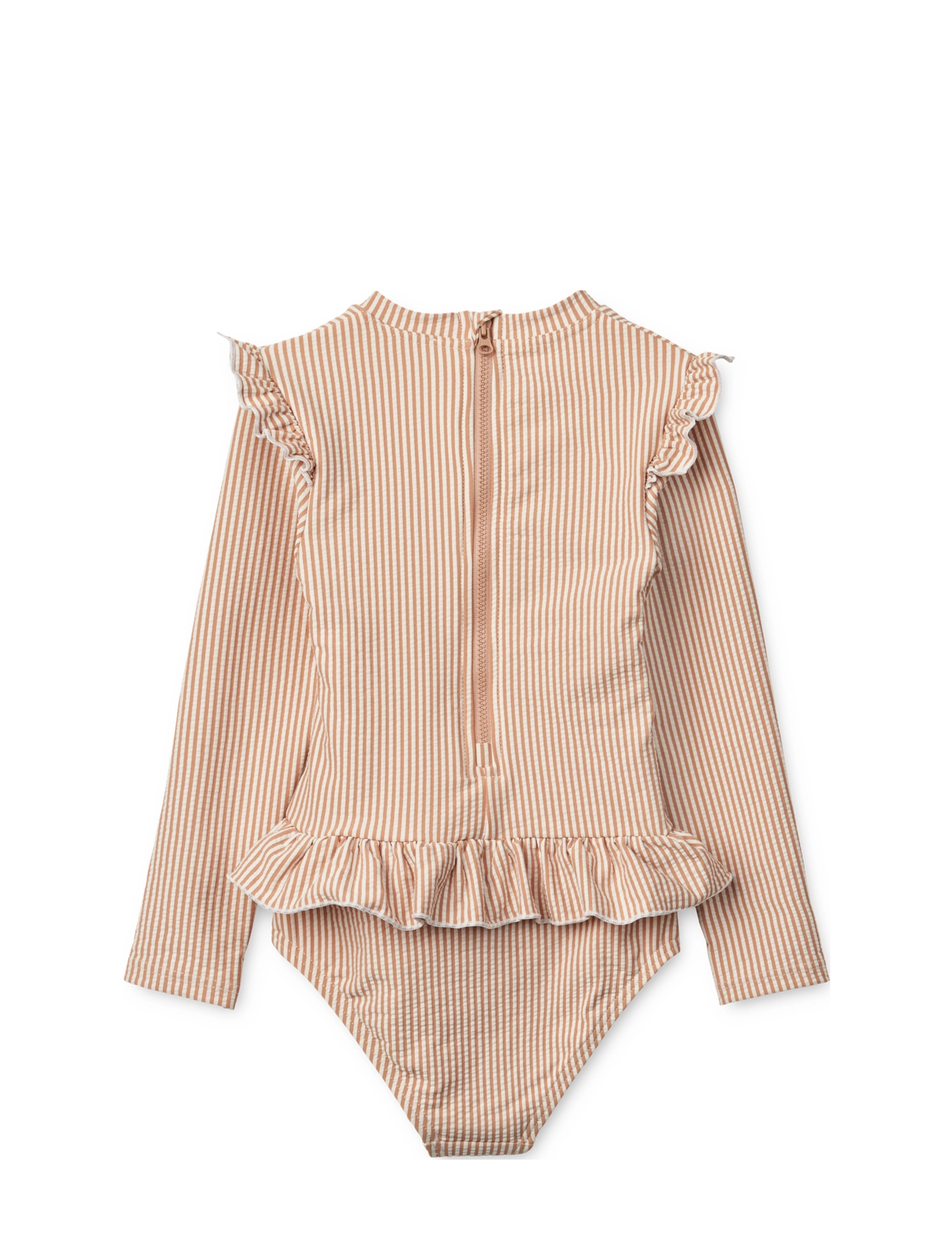 Liewood - Sille Seersucker Swimsuit - uv-vaatteet - y/d stripe pale tuscany / creme de la creme - 2