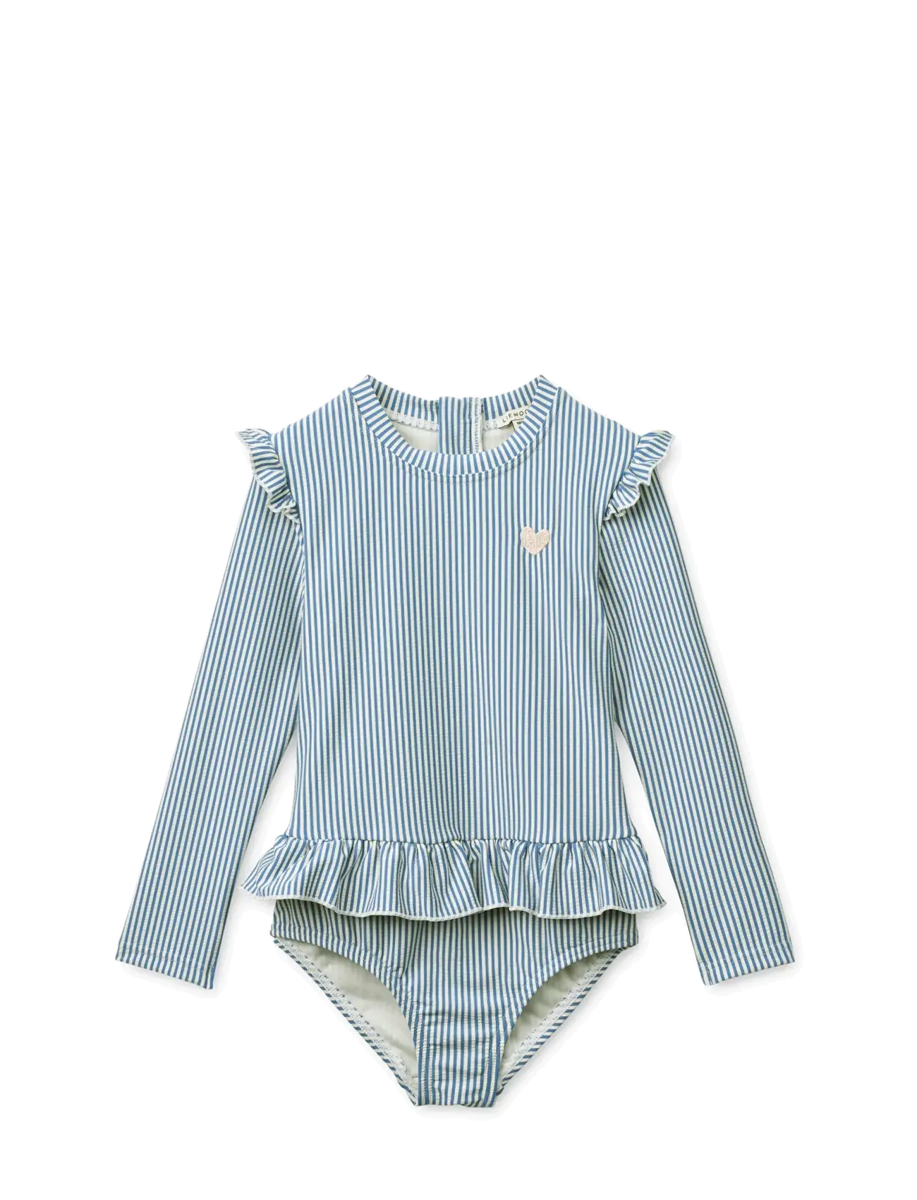 LIEWOOD Sille Seersucker Badeanzug Blau - 110 - Kinder