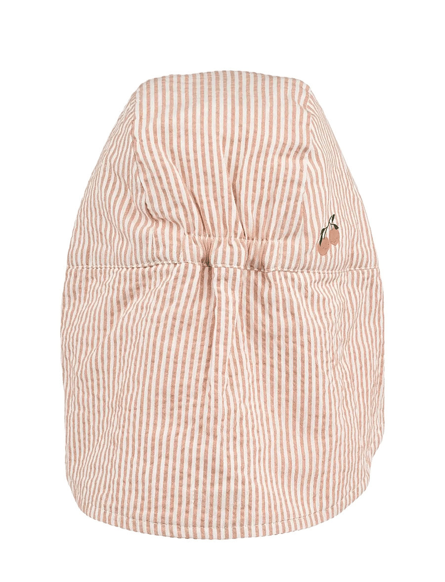Liewood - Cecilia Sun Hat - sun hats - y/d stripe pale tuscany / creme de la creme - 1
