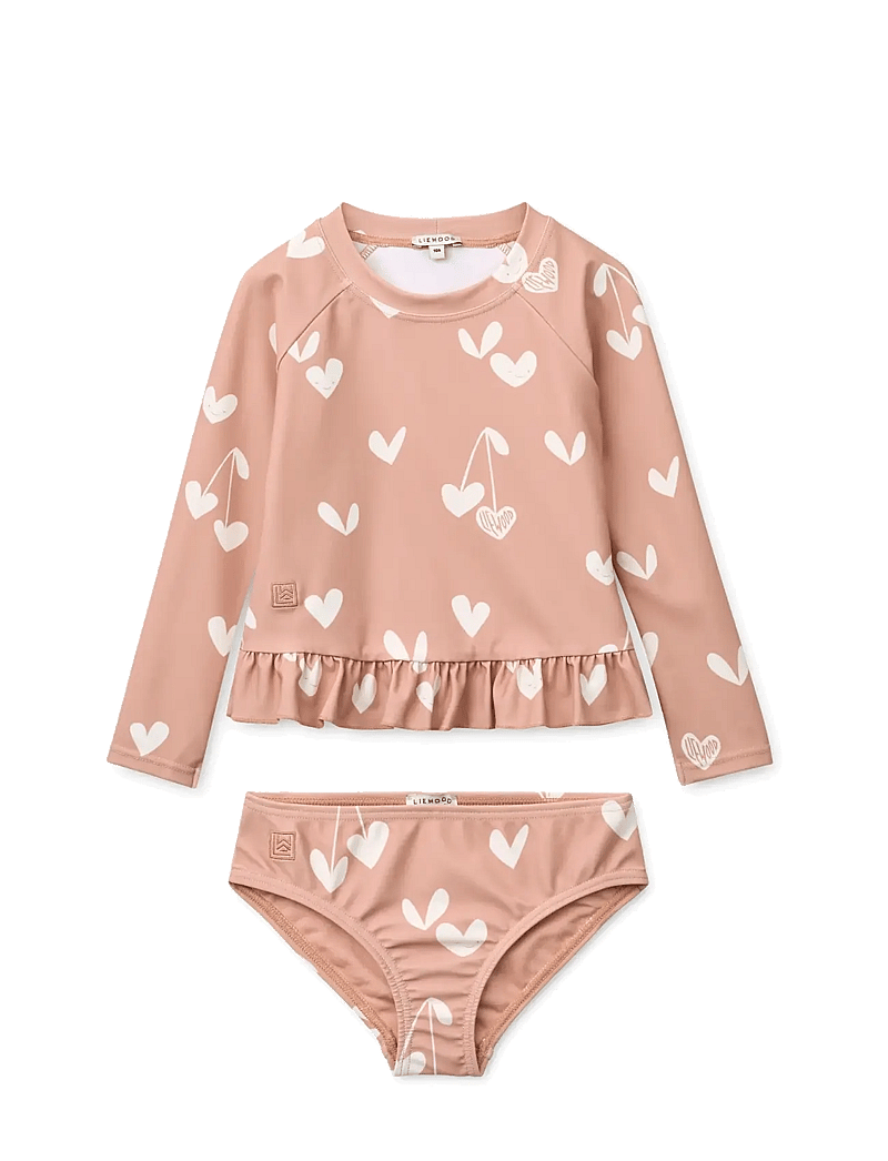 Liewood - Dagny Swim Set - sets mit langärmeligem t-shirt - sweethearts / pale tuscany - 1