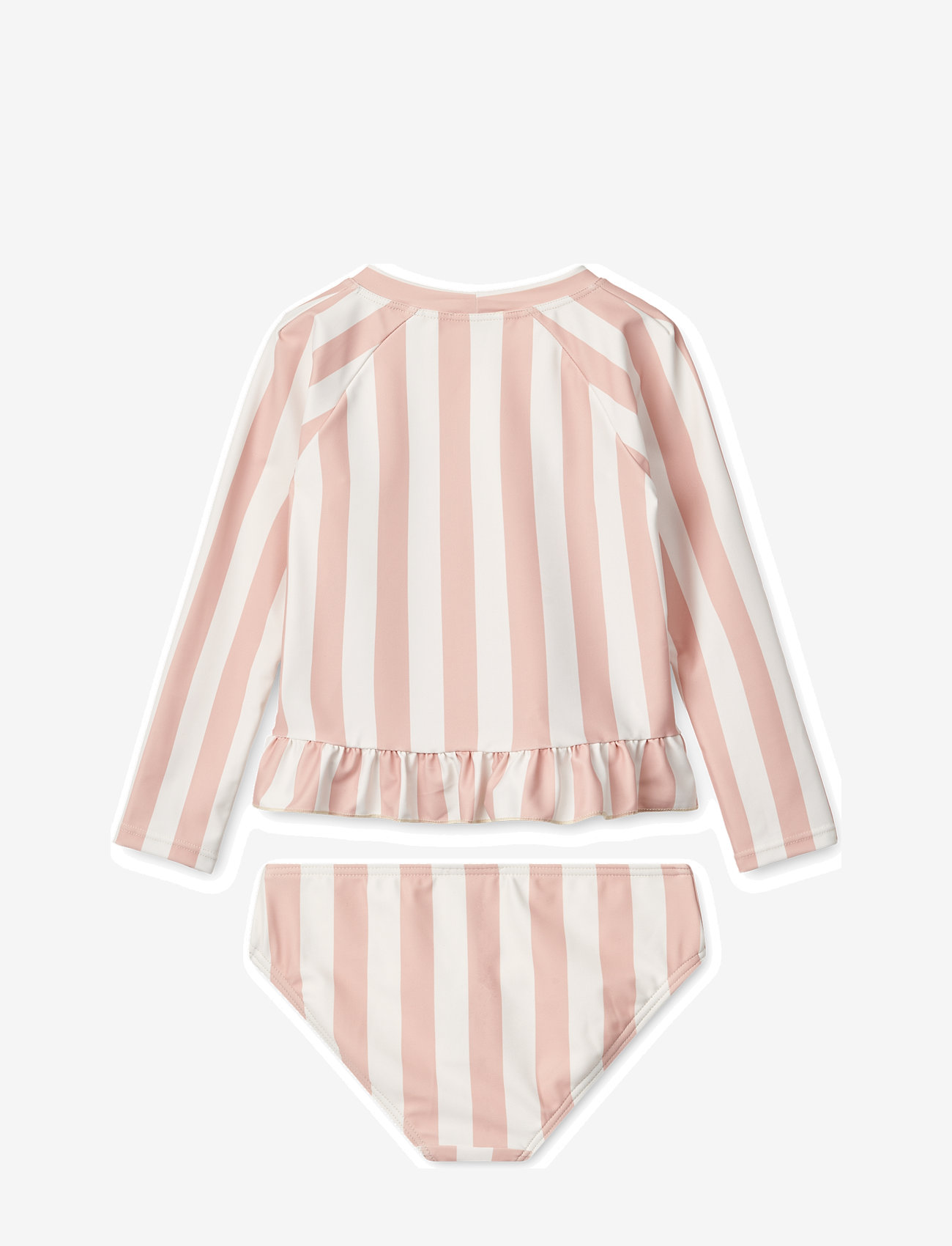 Liewood - Dagny Swim Set - pikkade varrukatega t-särkide komplektid - y/d stripe sorbet rose / creme de la creme - 1