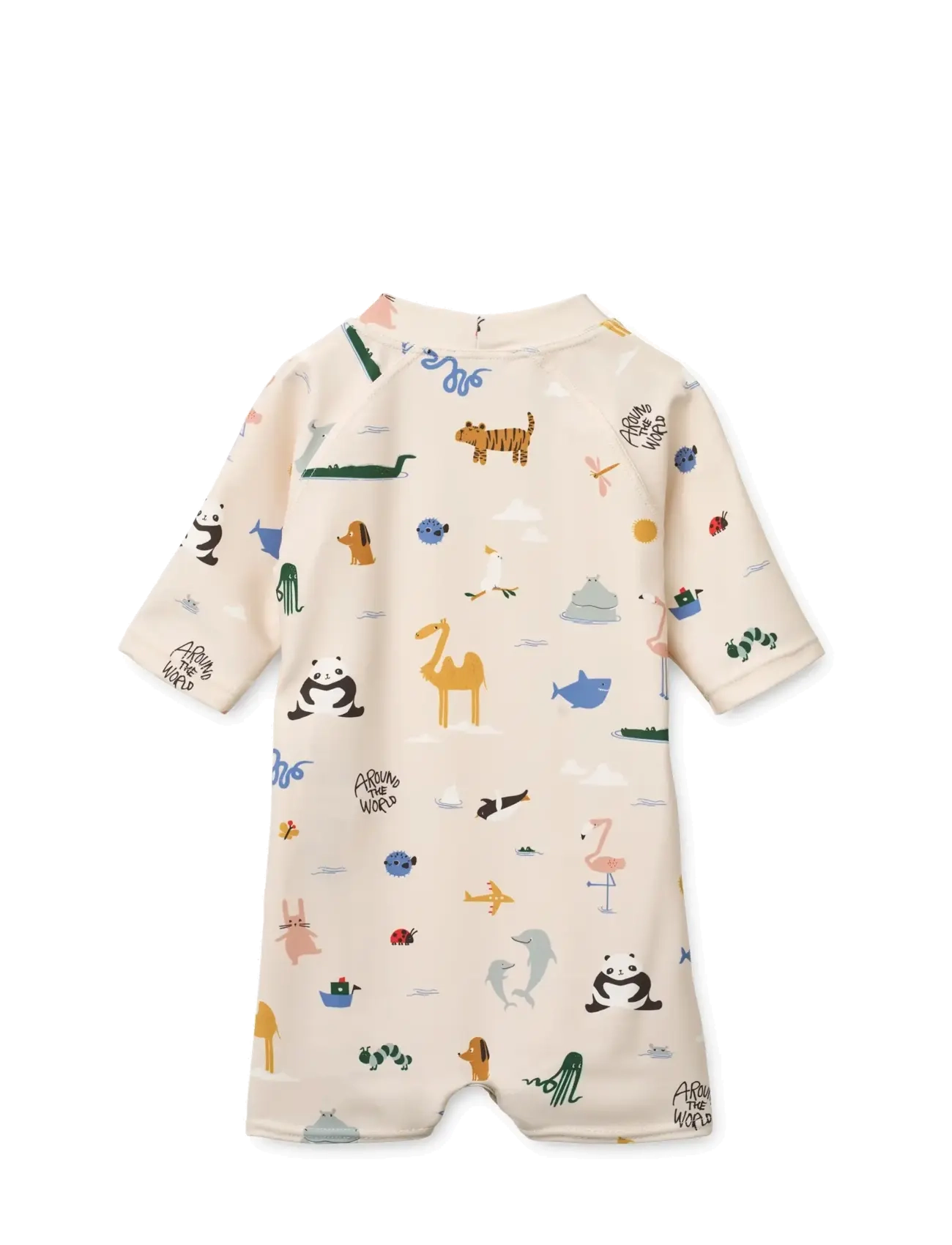 Liewood - Thor Baby Swim Jumpsuit - uv-tøj - around the world / sandy - 2