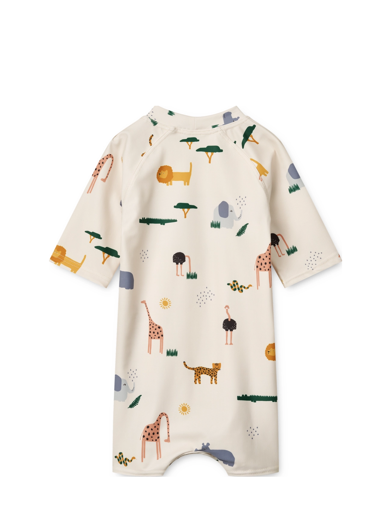 Liewood - Thor Baby Swim Jumpsuit - uv-vaatteet - safari sandy mix - 1