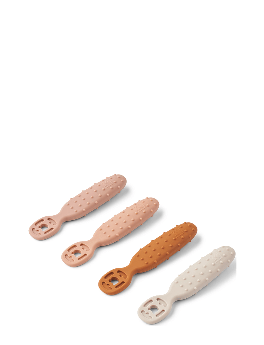 Liewood - Caelia Baby Learning Spoon 4-Pack - nappflaskor & tillbehör - pale tuscany multi mix - 0