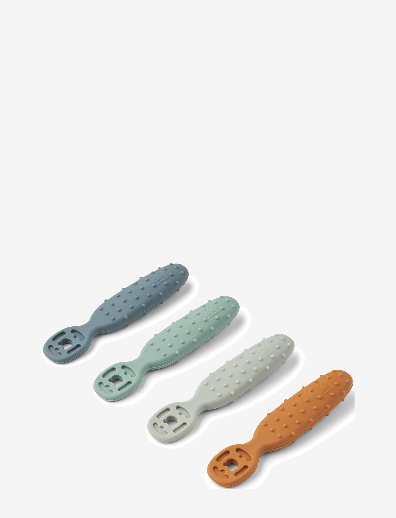 Liewood - Caelia Baby Learning Spoon 4-Pack - sutteflasker og tilbehør - whale blue multi mix - 0