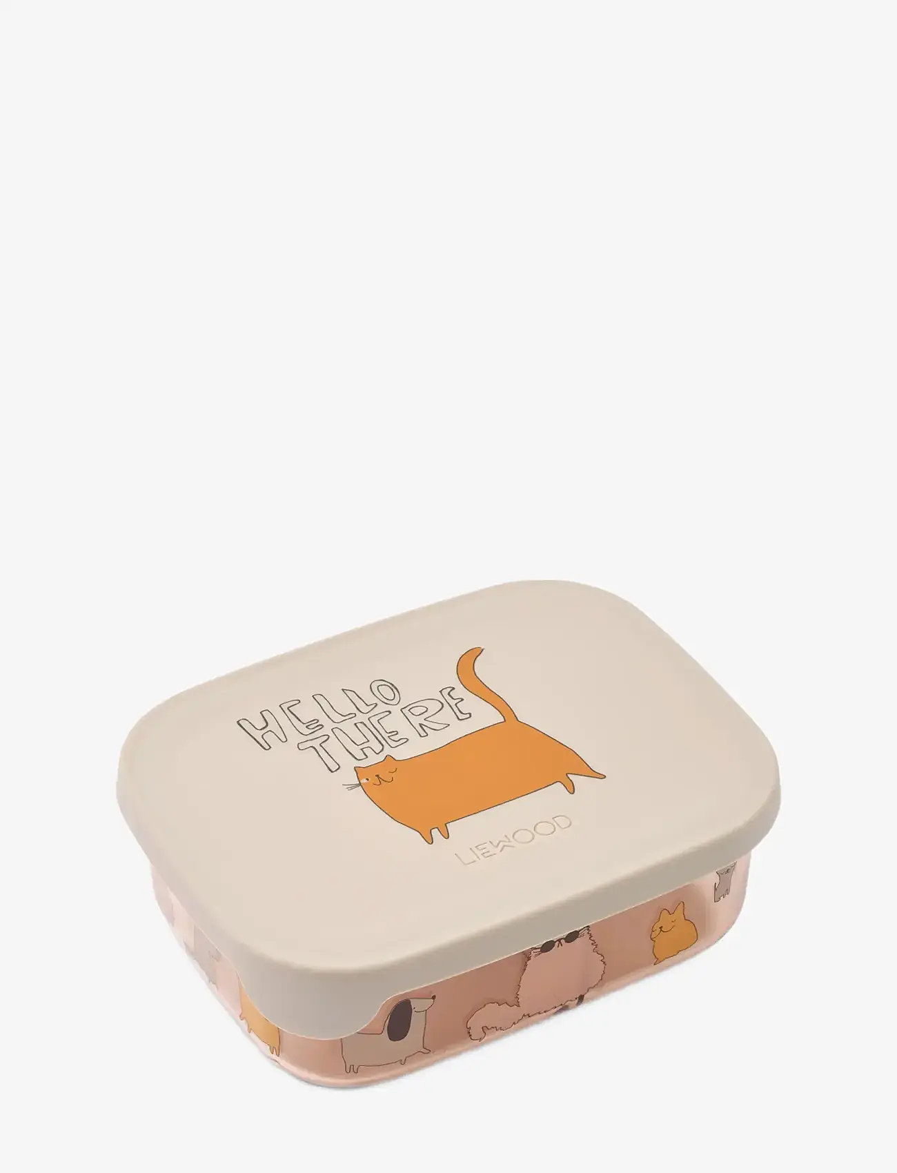 Liewood - Arthur Tritan Lunchbox - lunch boxes - cats and dogs / sandy - 0