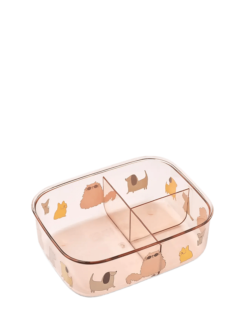Liewood - Arthur Tritan Lunchbox - brotdosen - cats and dogs / sandy - 1