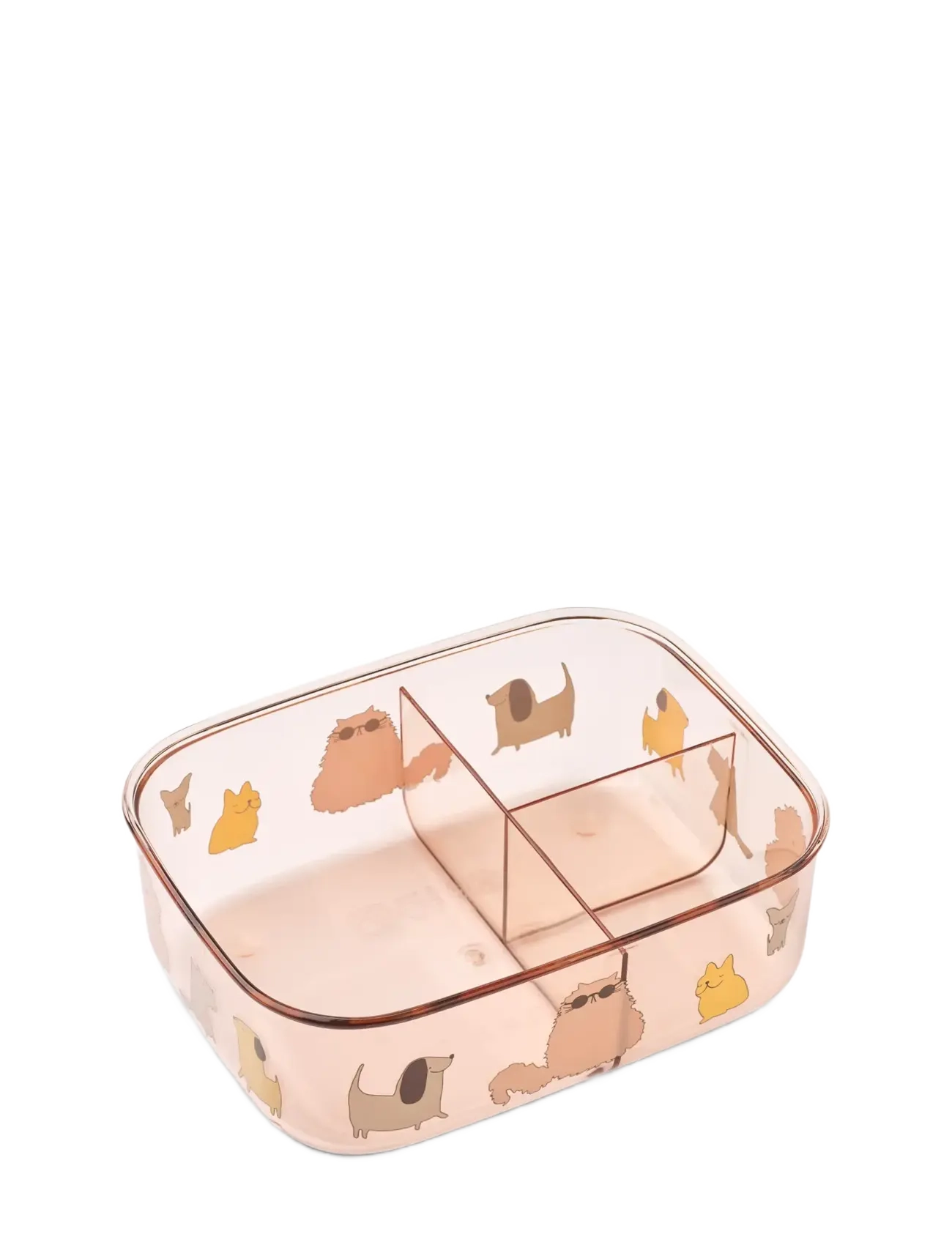 Liewood - Arthur Tritan Lunchbox - pudełka śniadaniowe - cats and dogs / sandy - 1