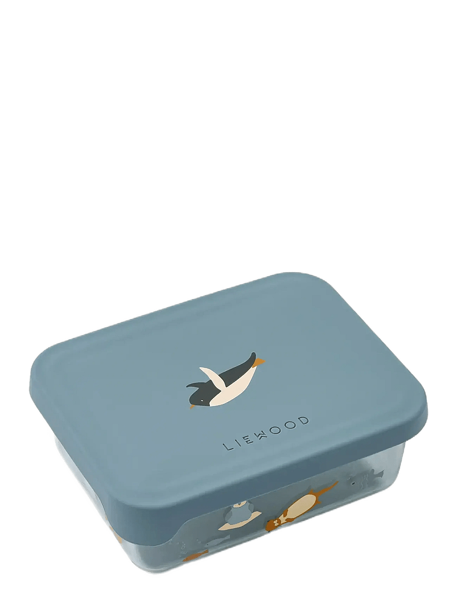 Liewood - Ako Tritan Snack Box - madkasser - arctic sea / ocean view - 0