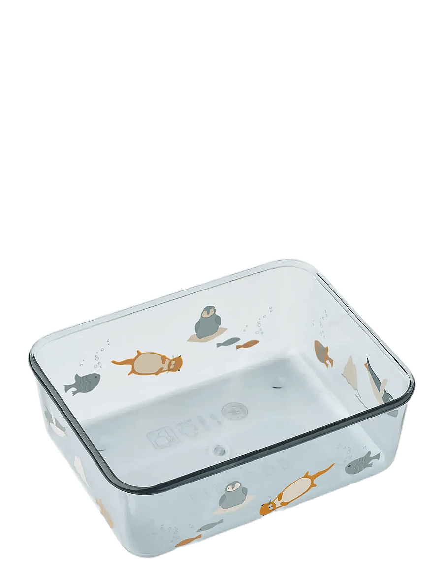 Liewood - Ako Tritan Snack Box - madkasser - arctic sea / ocean view - 1