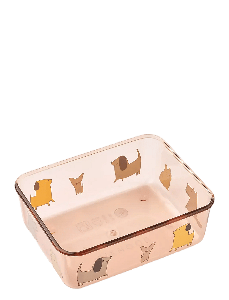 Liewood - Ako Tritan Snack Box - madkasser - cats and dogs / sandy - 1