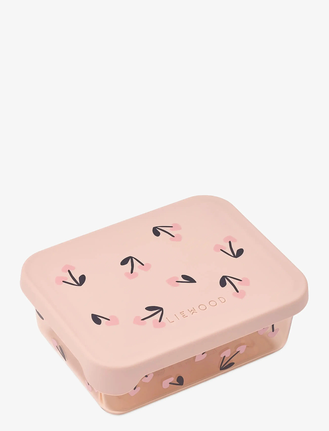 Liewood - Ako Tritan Snack Box - lõunasöögikarbid - cherry heart / rosey - 0