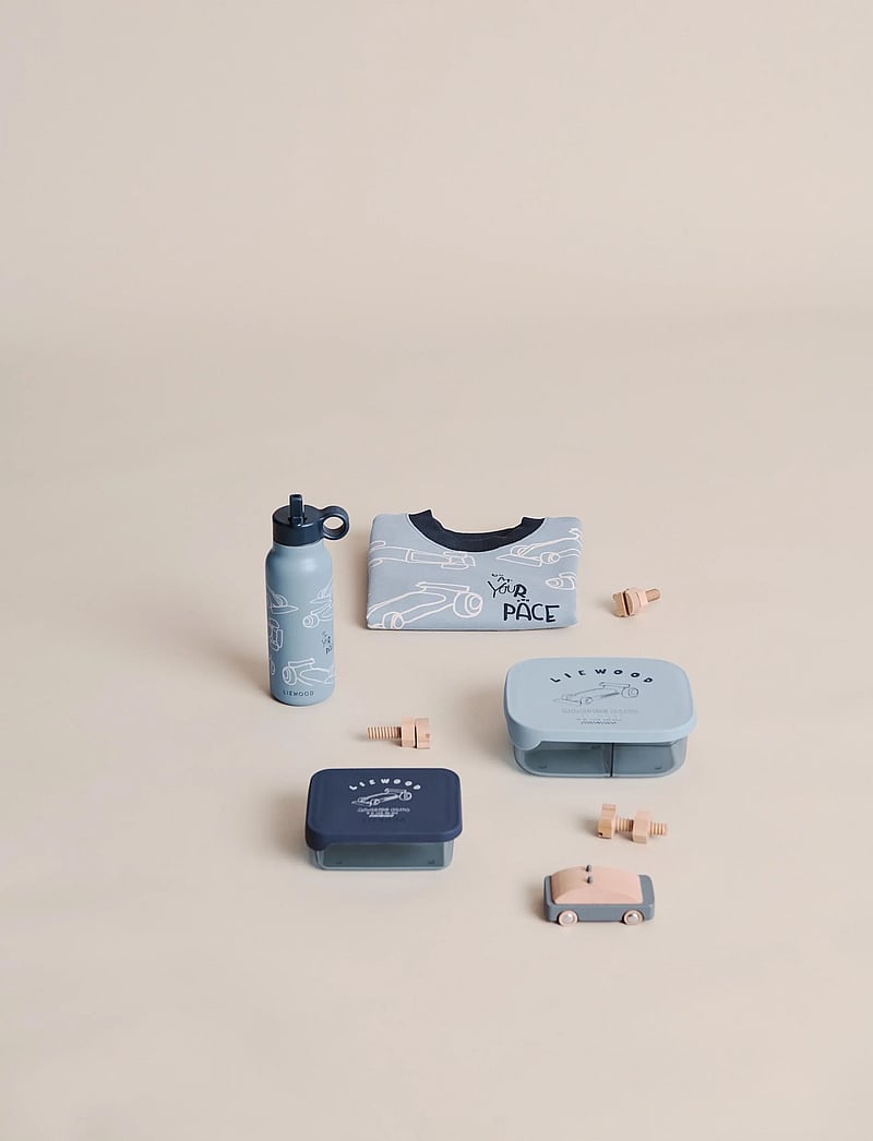 Liewood - Ako Tritan Snack Box - lõunasöögikarbid - race car / classic navy - 0