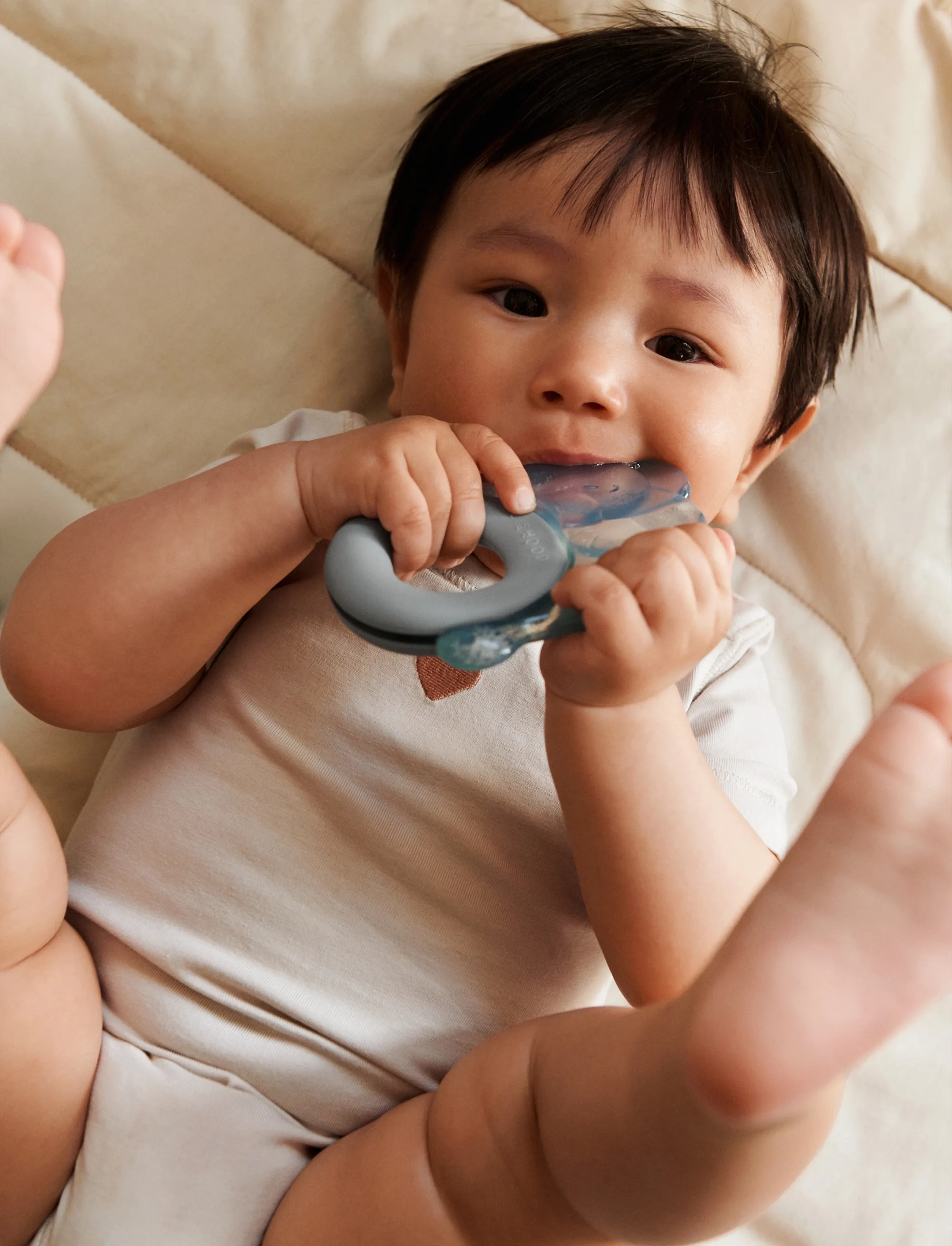 Liewood Rita Elephant Cooling Teether 2-Pack - Leker - SANDY / DOVE BLUE / beige