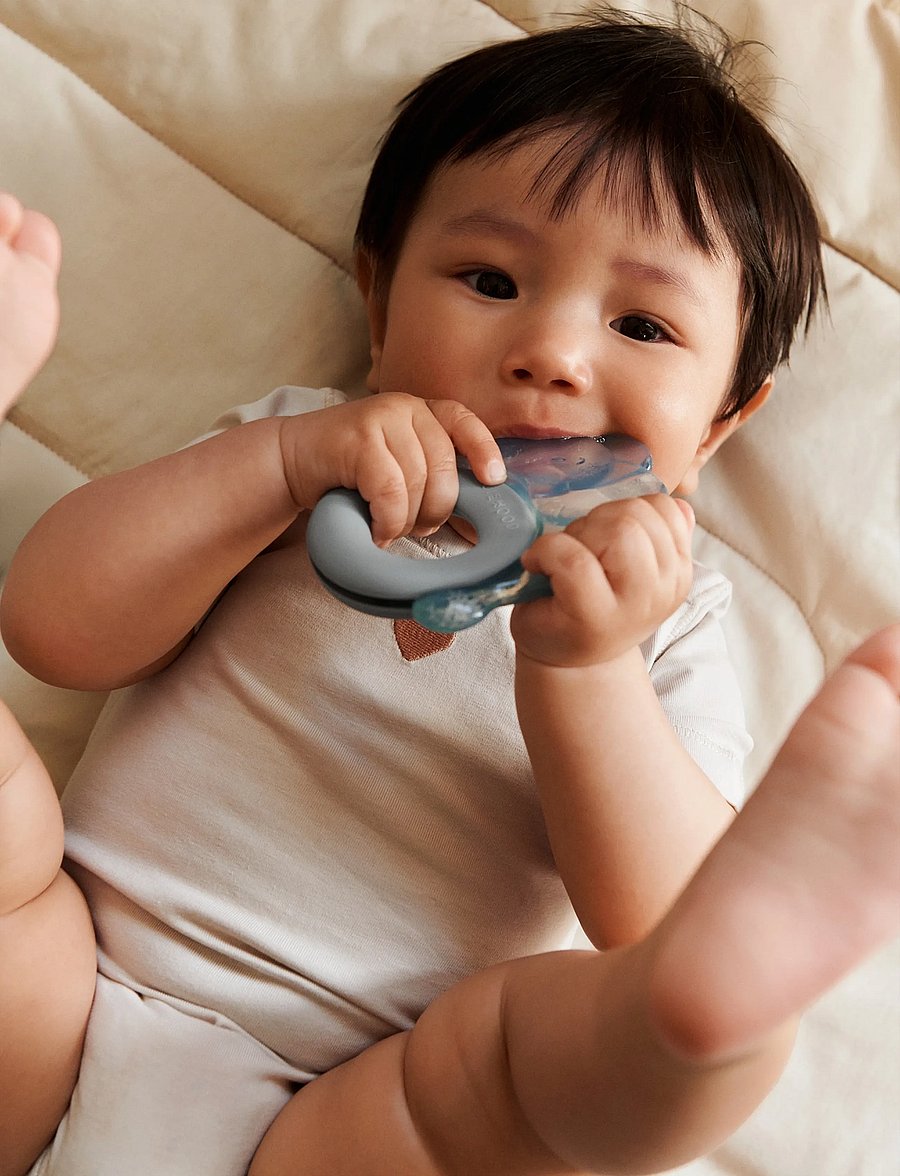 Liewood - Rita Elephant Cooling Teether 2-Pack - teething toys - sandy / dove blue - 0