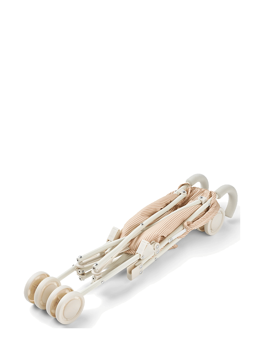 Liewood - Elsie Doll Stroller - dockvagnar - y/d stripe pale tuscany / creme de la creme - 2