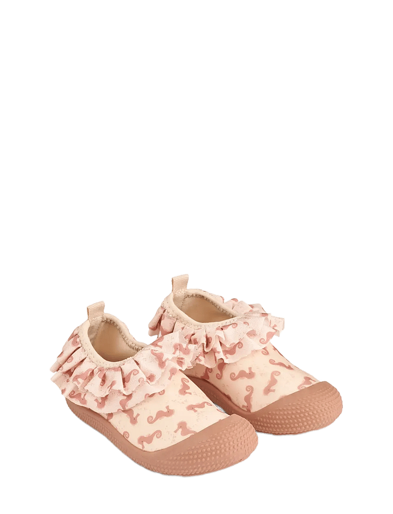 Liewood - Sanjia Flounce Sea Shoe - vandsko - seahorse / apple blossom - 0